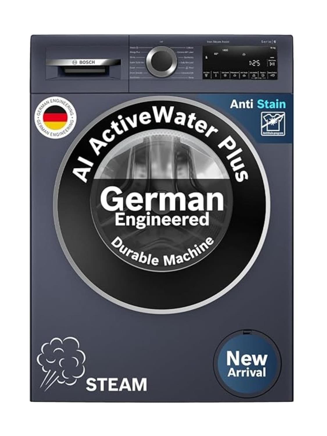 10 kg Fully Automatic Front Load with In-built Heater Blue (WGA254ZPIN)