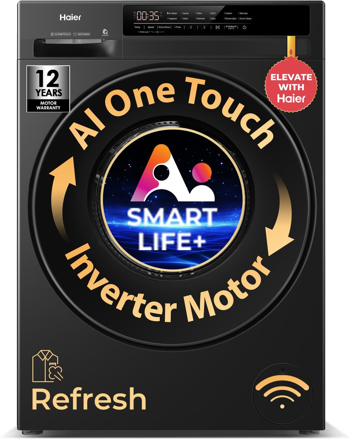 7 kg 5 Star with AI One Touch, AI Smart Wash (AI-DBT), PuriSteam, 525 mm Super Drum, Inbuilt Heater, WiFi Enabled, Washer Fully Automatic Front Load w...