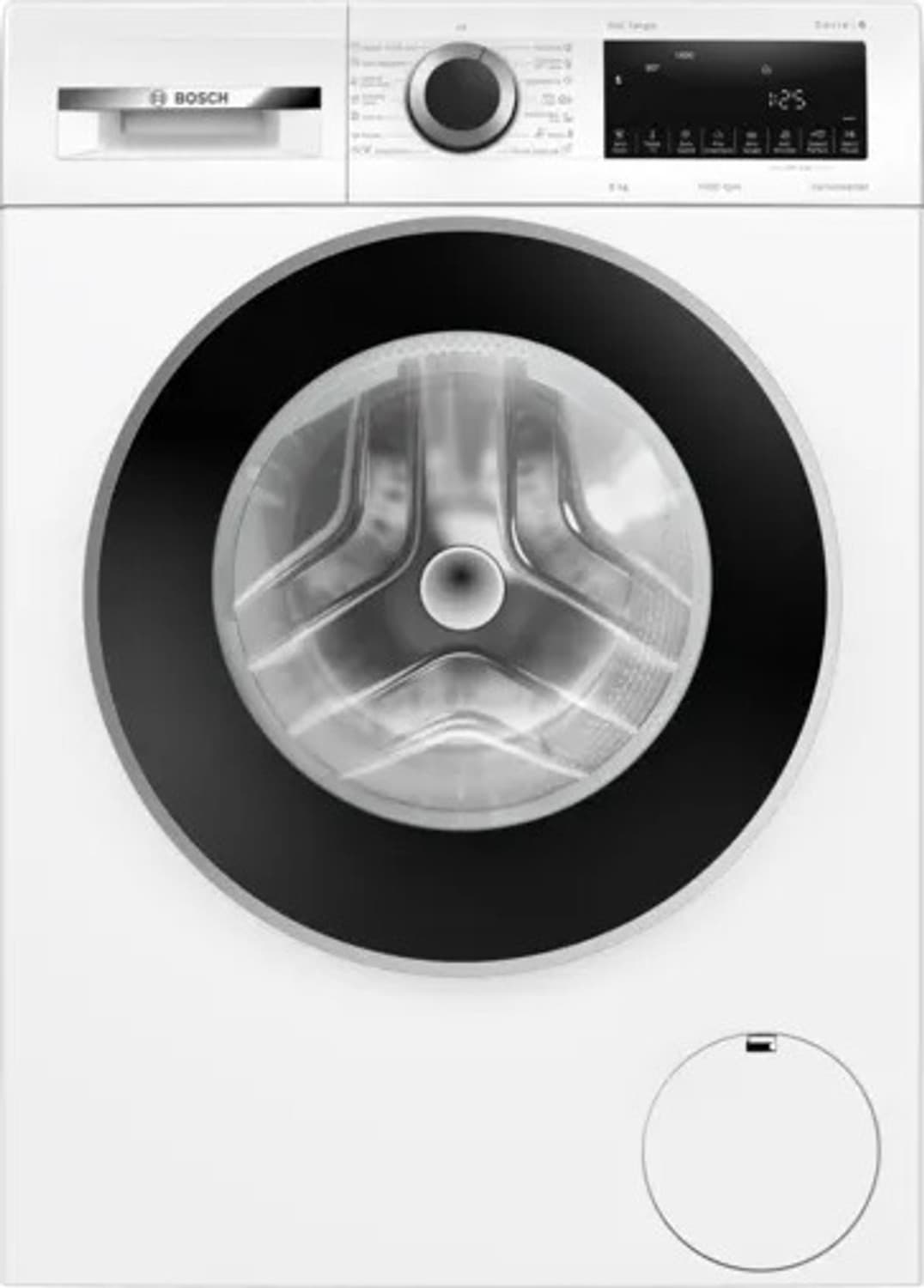 BOSCH 8 kg Fully Automatic Front Load Washing Machine with In-built Heater White