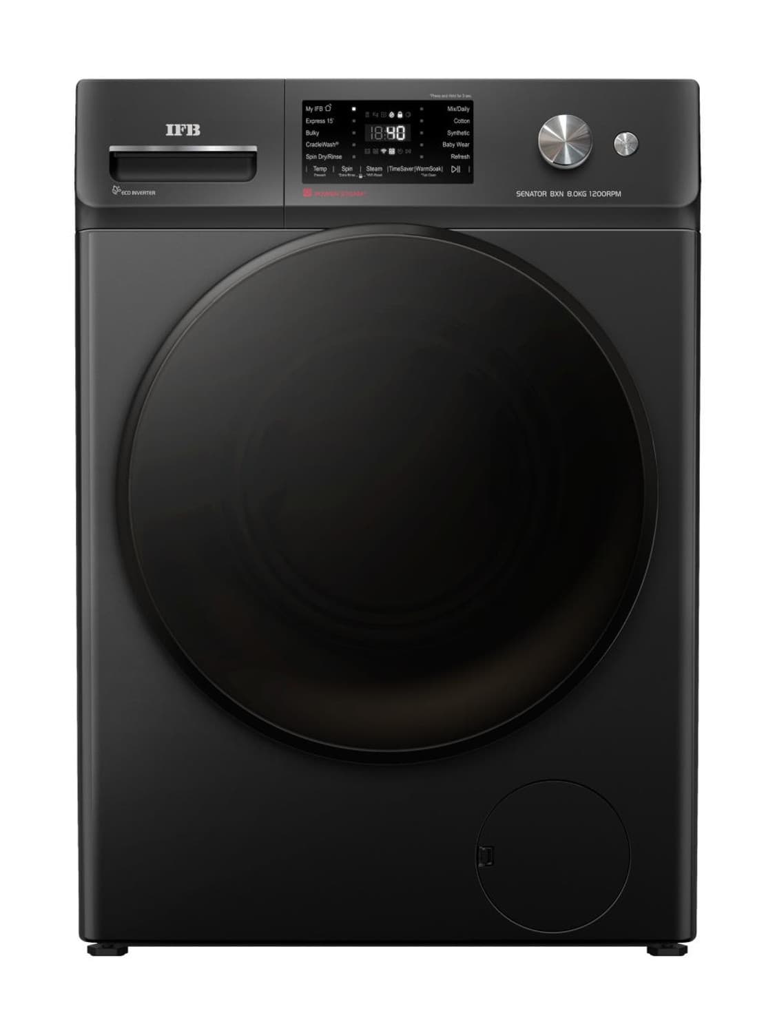 8 kg Fully Automatic Front Load Black (SENATOR BXN 8012K CMS)