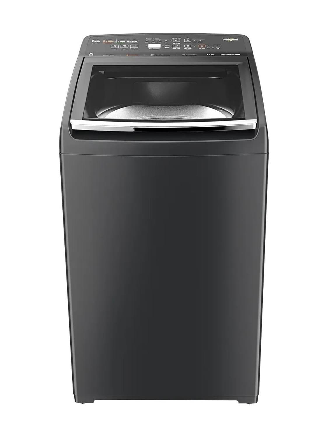 Whirlpool 8 kg Fully Automatic Top Load Washing Machine with In-built Heater Grey