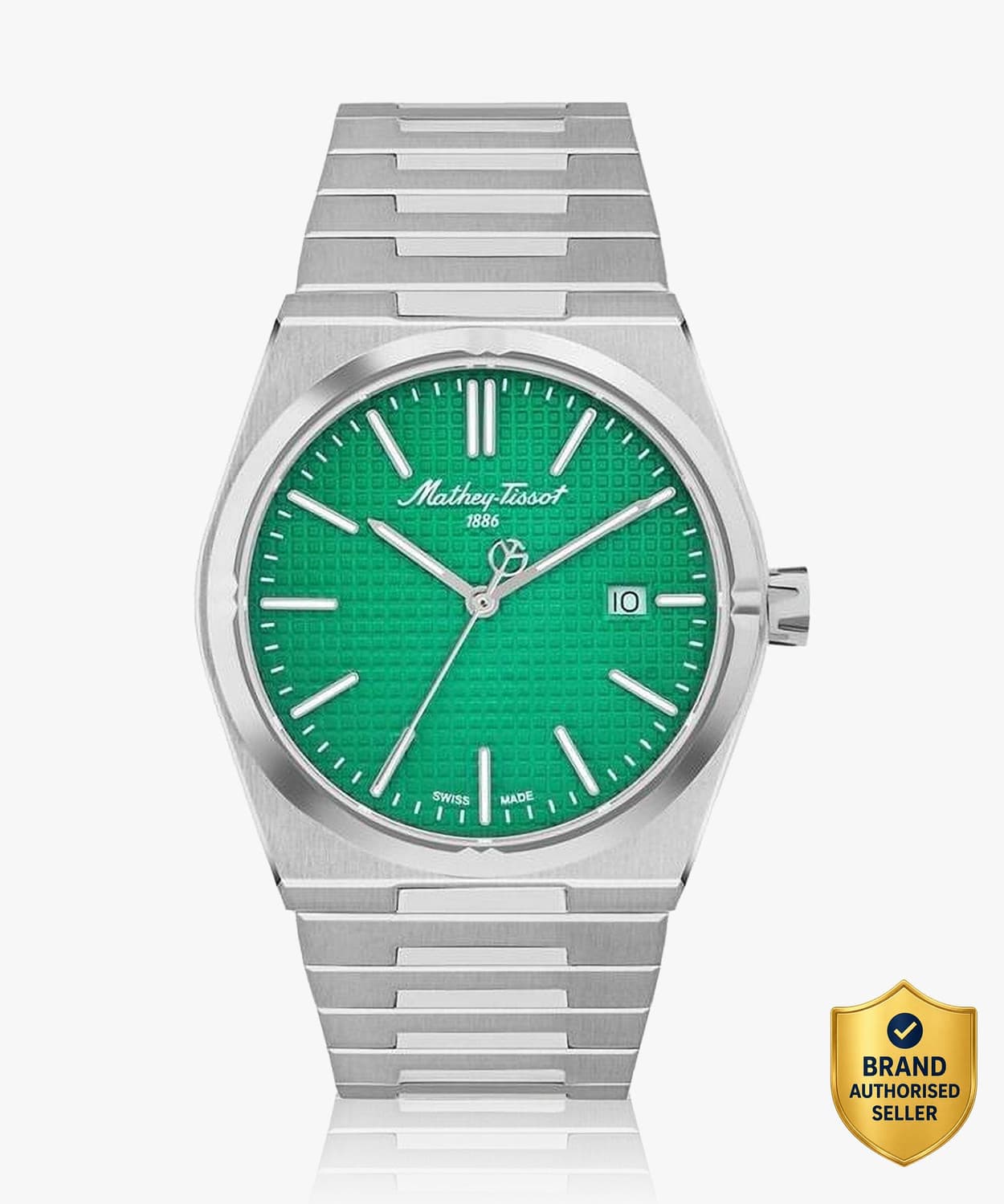 Mathey-Tissot H117AV Swiss Made Quartz Green Dial Analog Watch - For Men