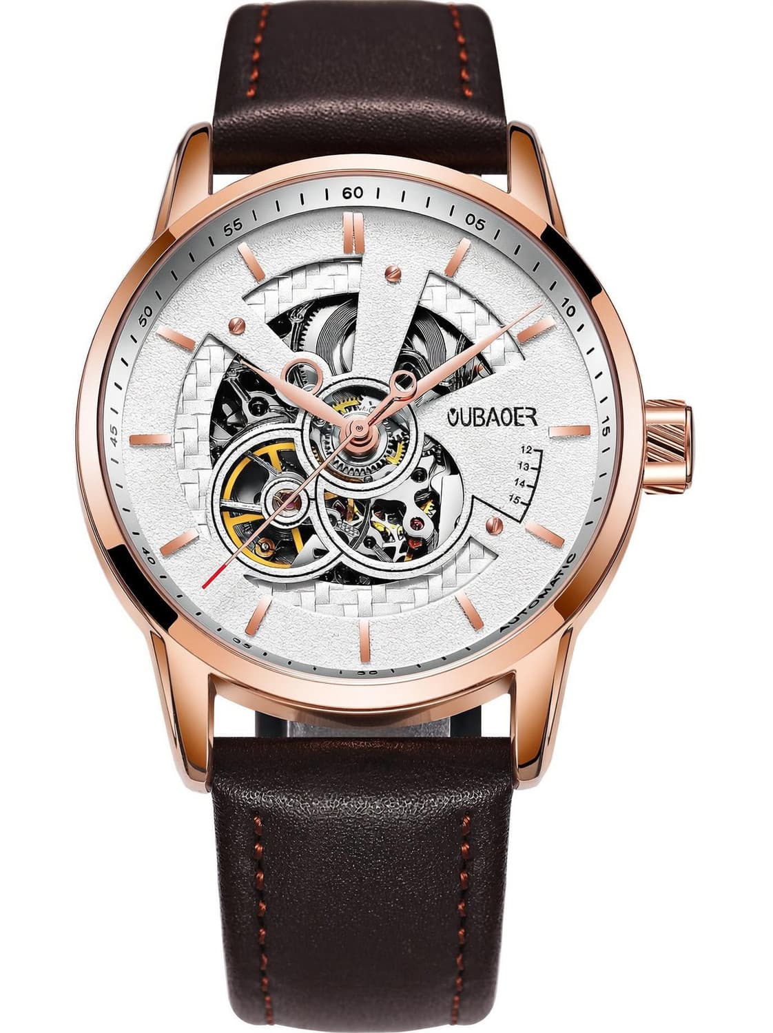 Mens Watch Automatic Mechanical Skeleton Dial Luxury Wrist Watch Analog Watch - For Men 2001