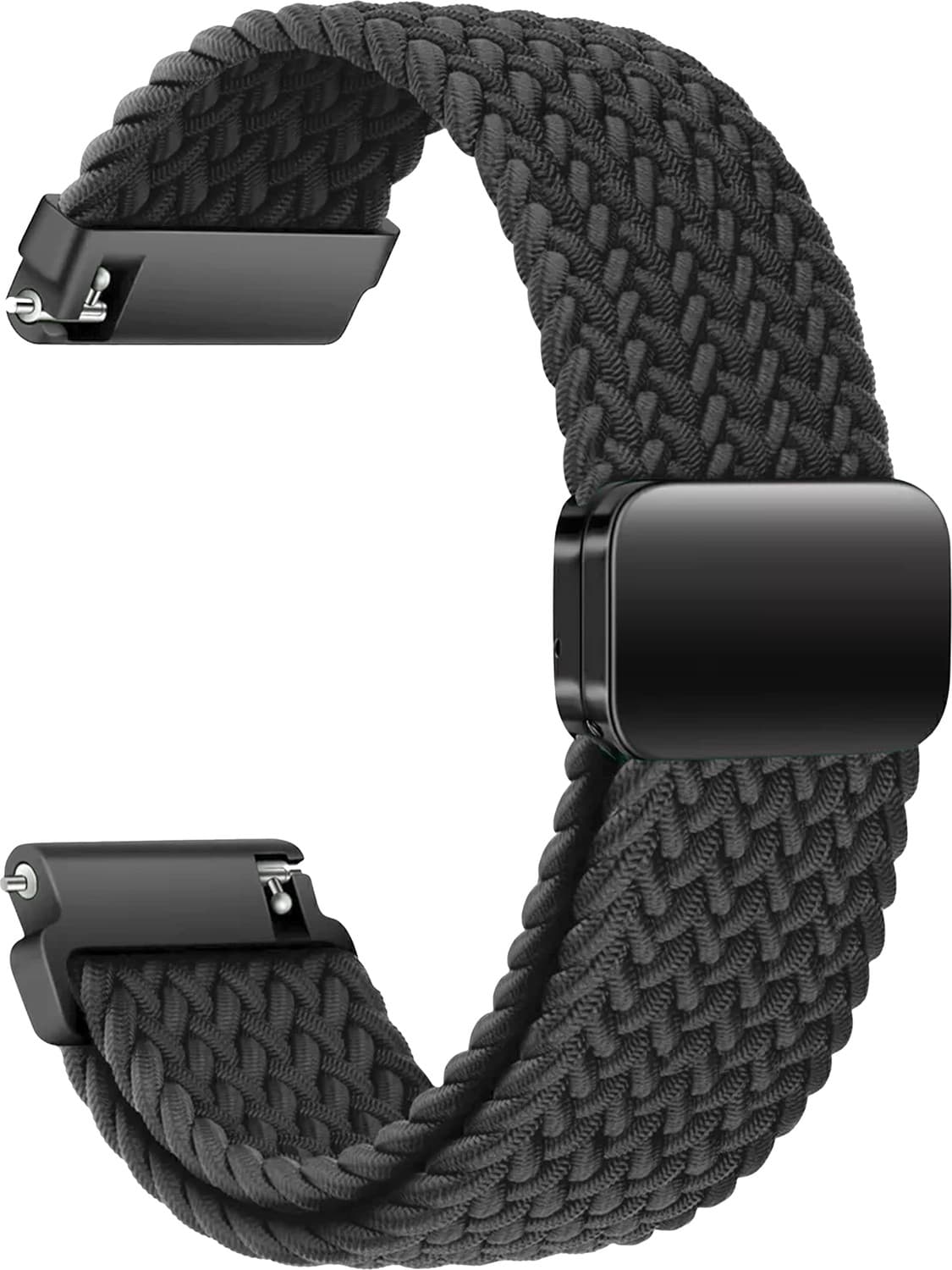acm strap woven braided magnetic 22mm noise colorfit pro 6 smartwatch black 3833349 mm fabric watch