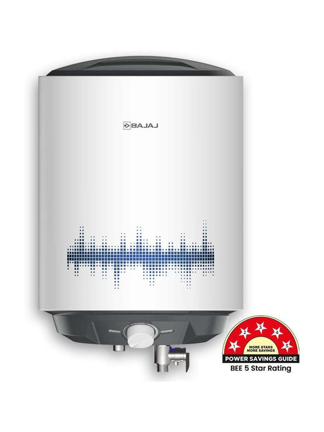 BAJAJ 25 L Storage Water Geyser (Shield Series New shakti, White & Grey)