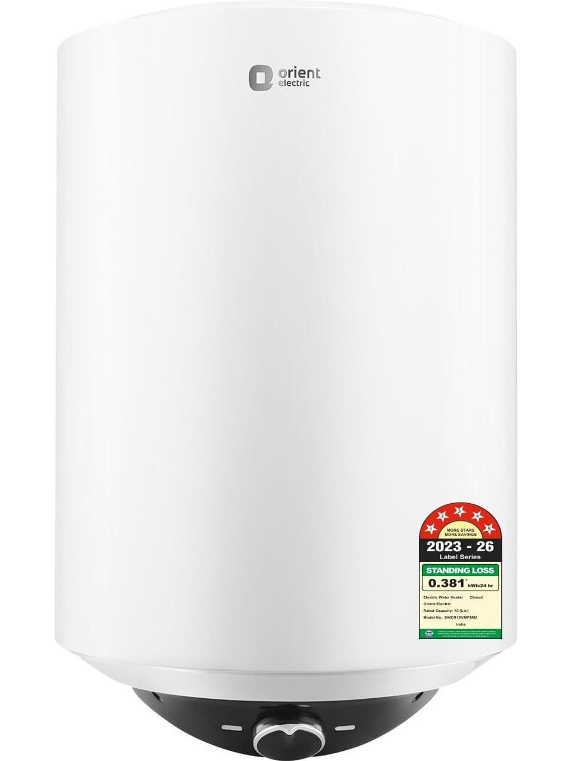 15 L Storage Water Geyser (Cronos Pro | 5 Star BEE Energy Rating |High-rise Compatible | SWCR15VMP8M2-WG, White, Black) (White, Black)