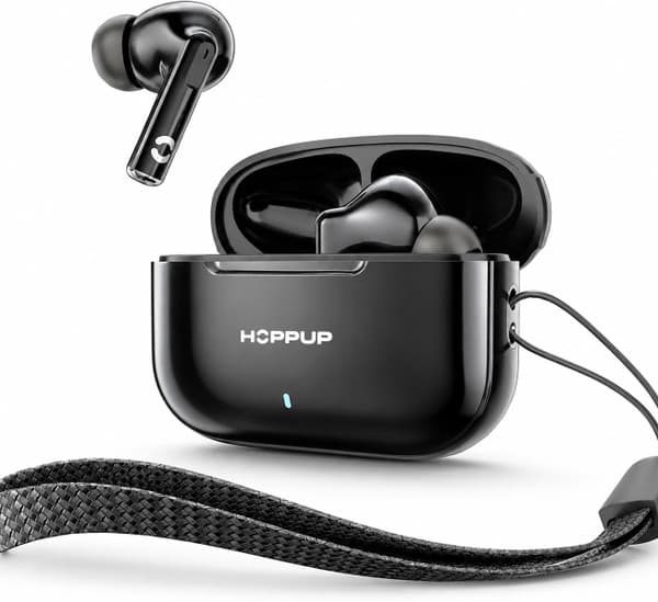 AirDoze A1 with 50H Playtime,AI ENC,13MM Drivers,Type-C Fast Charging & BT 6.0 Bluetooth Headset (Black, True Wireless)