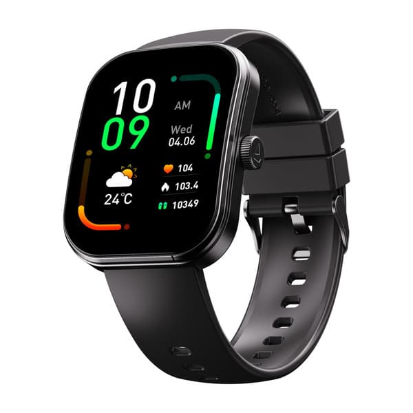 boAt Wave Sigma 3 Curv, 2.01" Immersive Curved Display, Metal Finish, IP68 Smartwatch (Active Black Strap, One size)