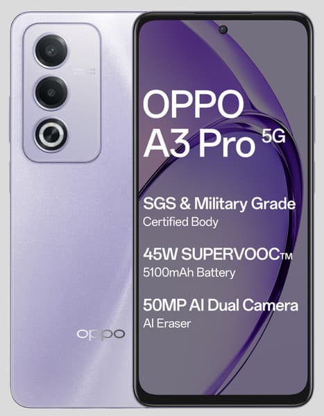 OPPO A3 Pro 5G (Moonlight Purple, 128 GB)