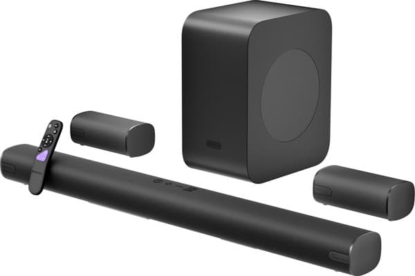 ZEBRONICS Juke Bar 9890,Dolby Atmos,DTSx,Wireless Subwoofer & Satellites,5 Driver Soundbar 1030 W Bluetooth Soundbar (Black, 5.1.2 Channel)
