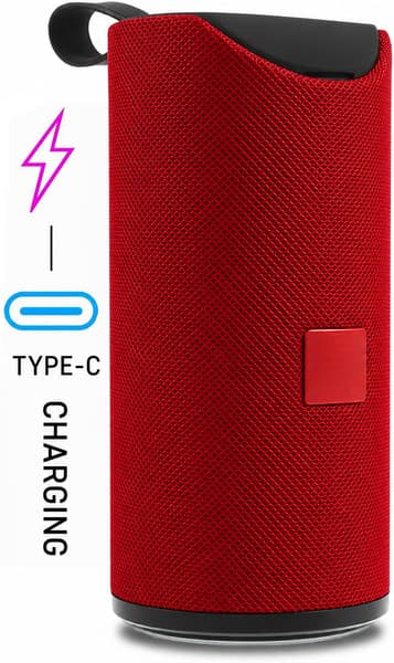 F FERONS Wireless rechargeable portable Premium bass Multimedia FFR-RDTG-113 9 W Bluetooth Speaker (Red, Stereo Channel)