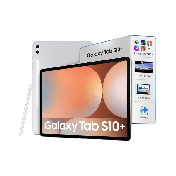 SAMSUNG Galaxy Tab S10+ 12 GB RAM 256 GB ROM 12.4 inch with Wi-Fi Only Gaming Tablet (Platinum Silver)