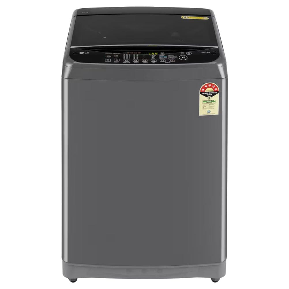 LG 8.5 Kg 5 Star Fully Automatic Top Load Washing Machine with Smart Inverter Motor, TurboDrum, TurboWash, Jet Spray+ & Auto Tub Clean (T85AJMB1Z, Mid...