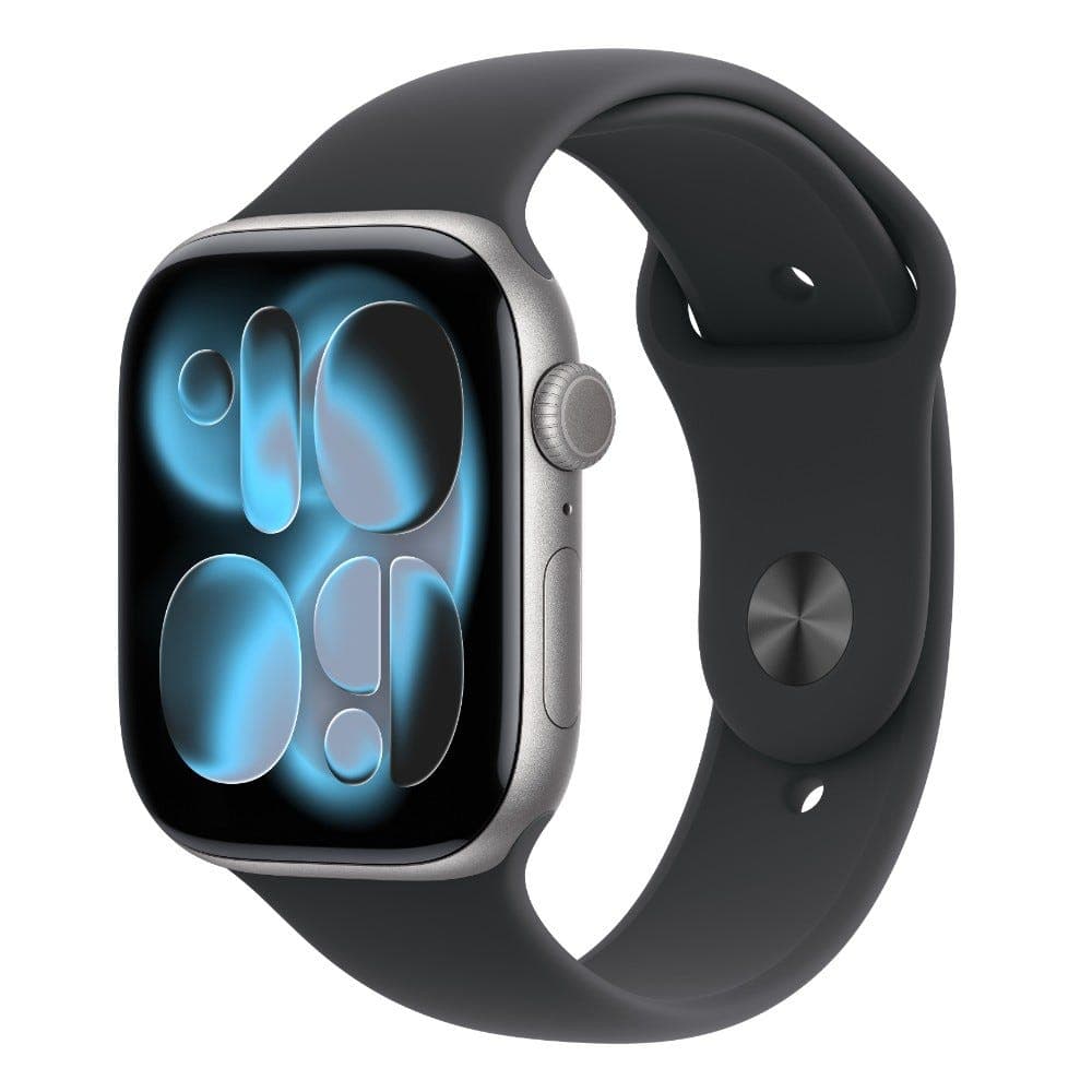 Store Display Unit - Apple Watch Series 11 GPS 46mm Space Grey Aluminium Case with Black Sport Band - M/L Strap Size (Bands fits 150-200mm wrists)