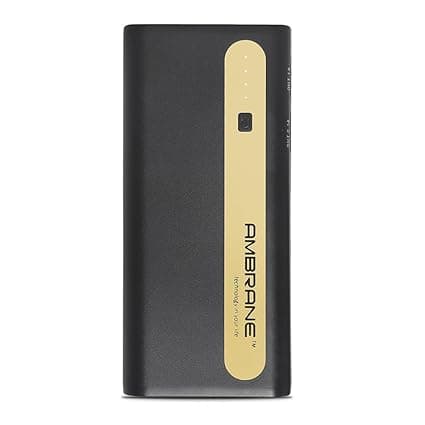 Ambrane Power Bank P-1310 (13000 mAh) Black & Gold Power Banks