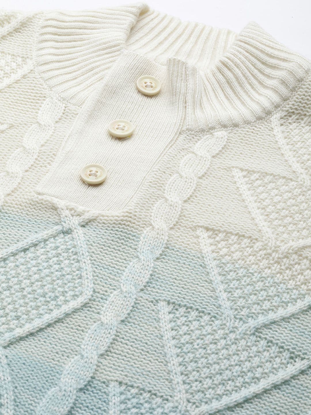 Blue Wire T Rack The Roadster Lifestyle Co. Men Blue & Cream-Coloured Cable K… | Price ...