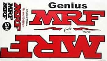 Mrf Sticker Set MRF Sticker Cricket Bat VK Grand Edition Red Color | Price History